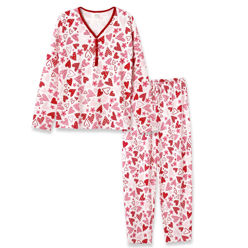 hearts-womens-valentine-bamboo-pajama-set Tesa Babe - Sophia's Style-2